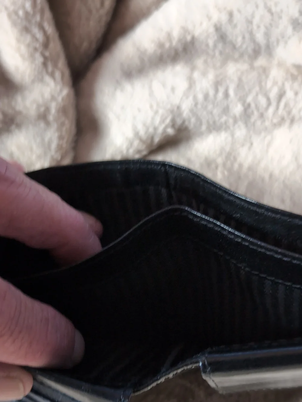 Valentino Black Leather Men's Card Holder Wallet